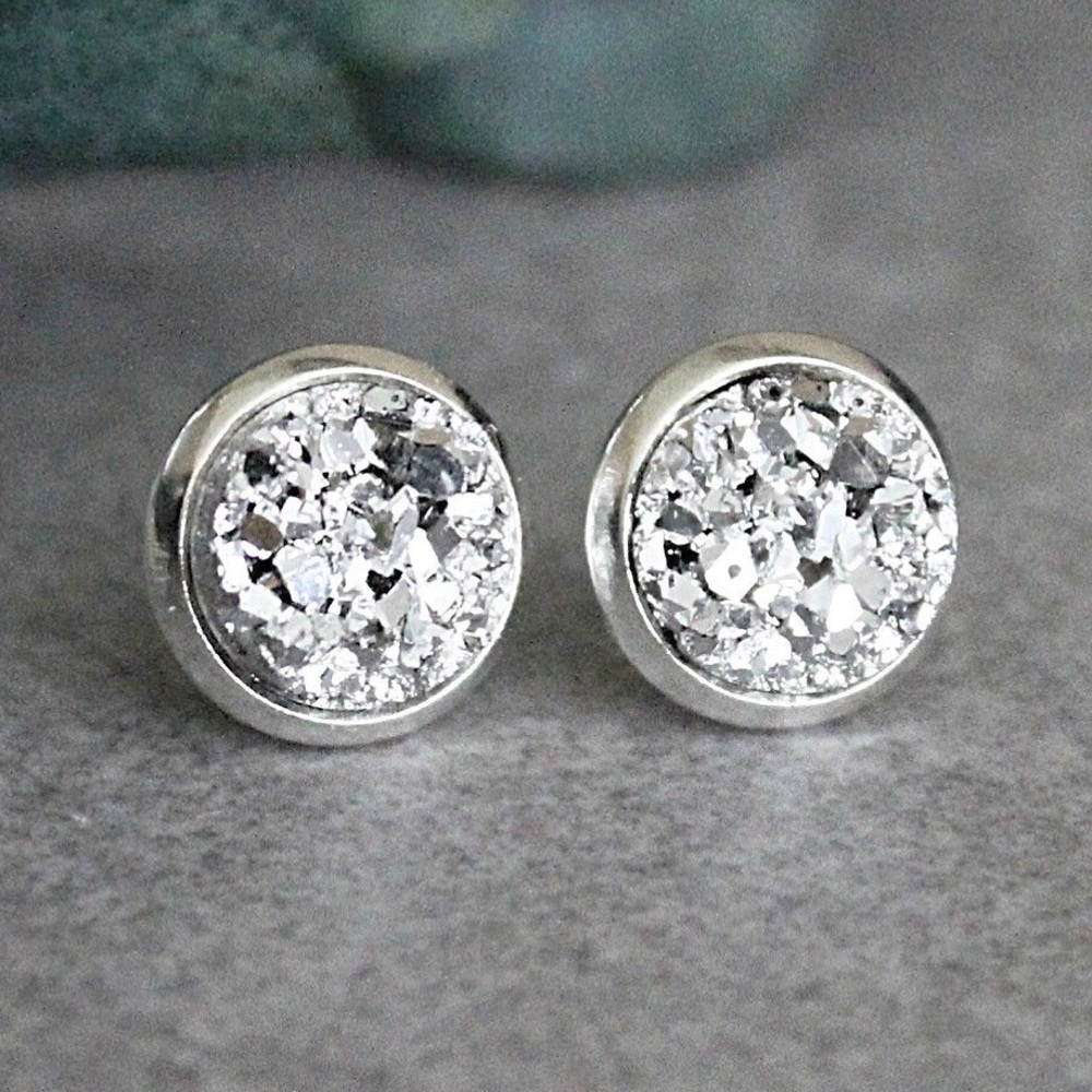 COPY - Silver Stud Earrings, Silver Earrings, Silver Post